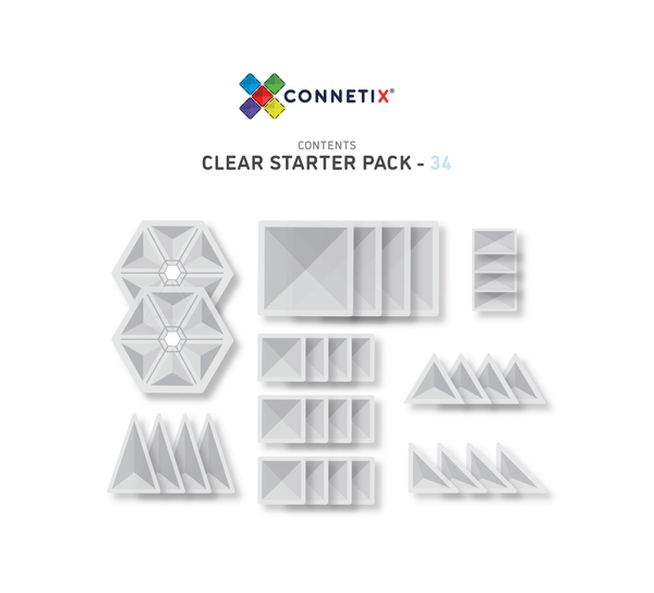CONNETIX - 34 pc Clear Pack