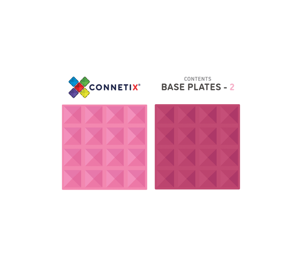 CONNETIX - 2 Piece Base Plate Pink & Berry Pack